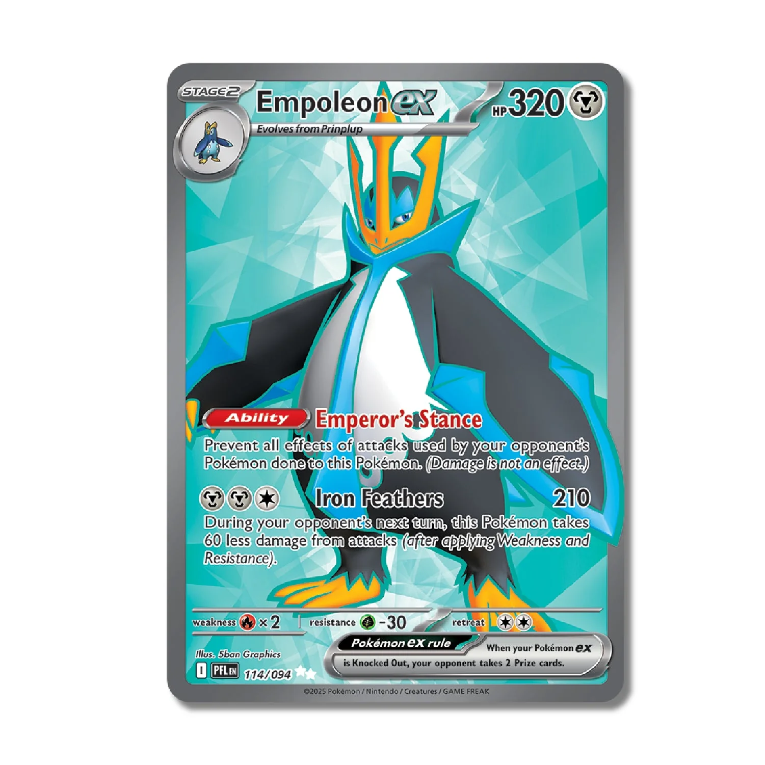 Empoleon ex #114 - Phantasmal Flames