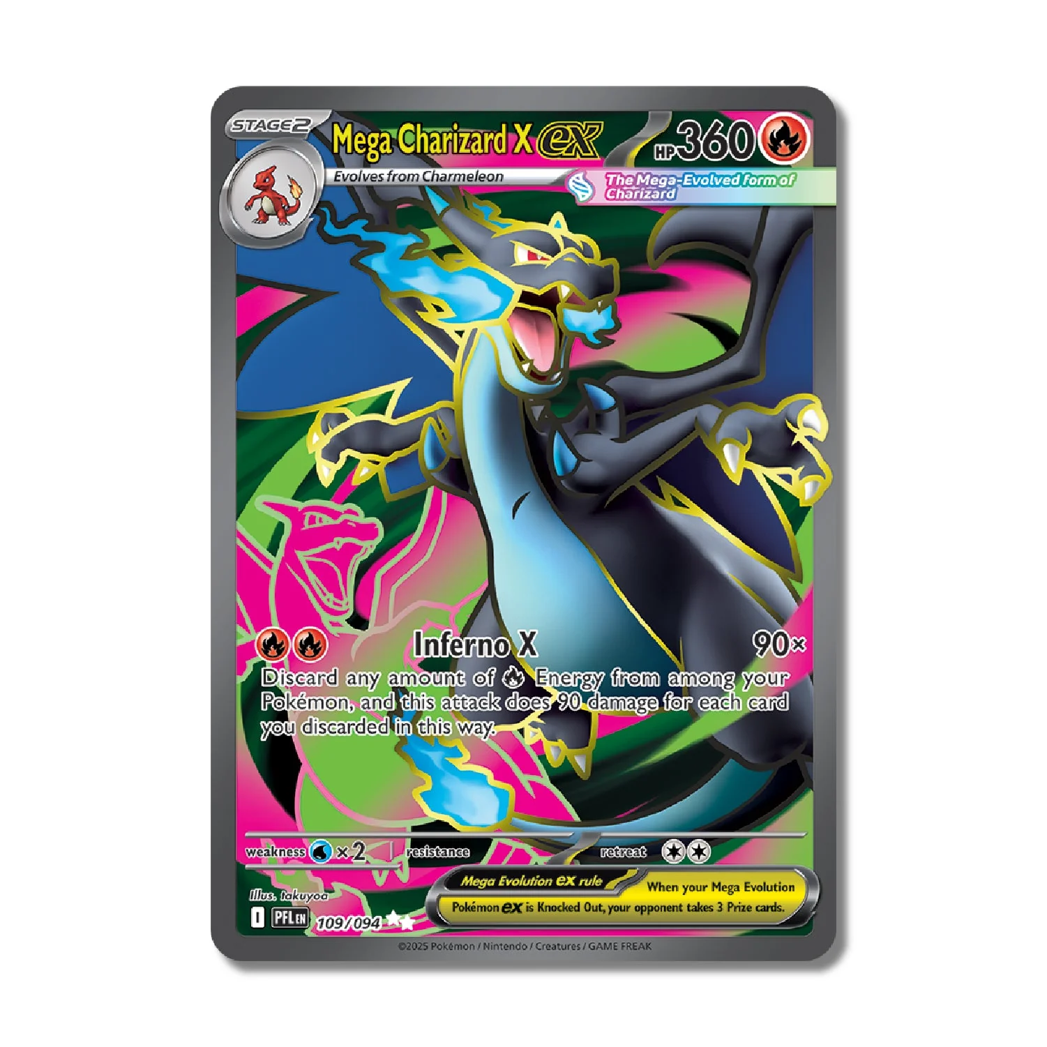 Mega Charizard X ex #109 - Phantasmal Flames