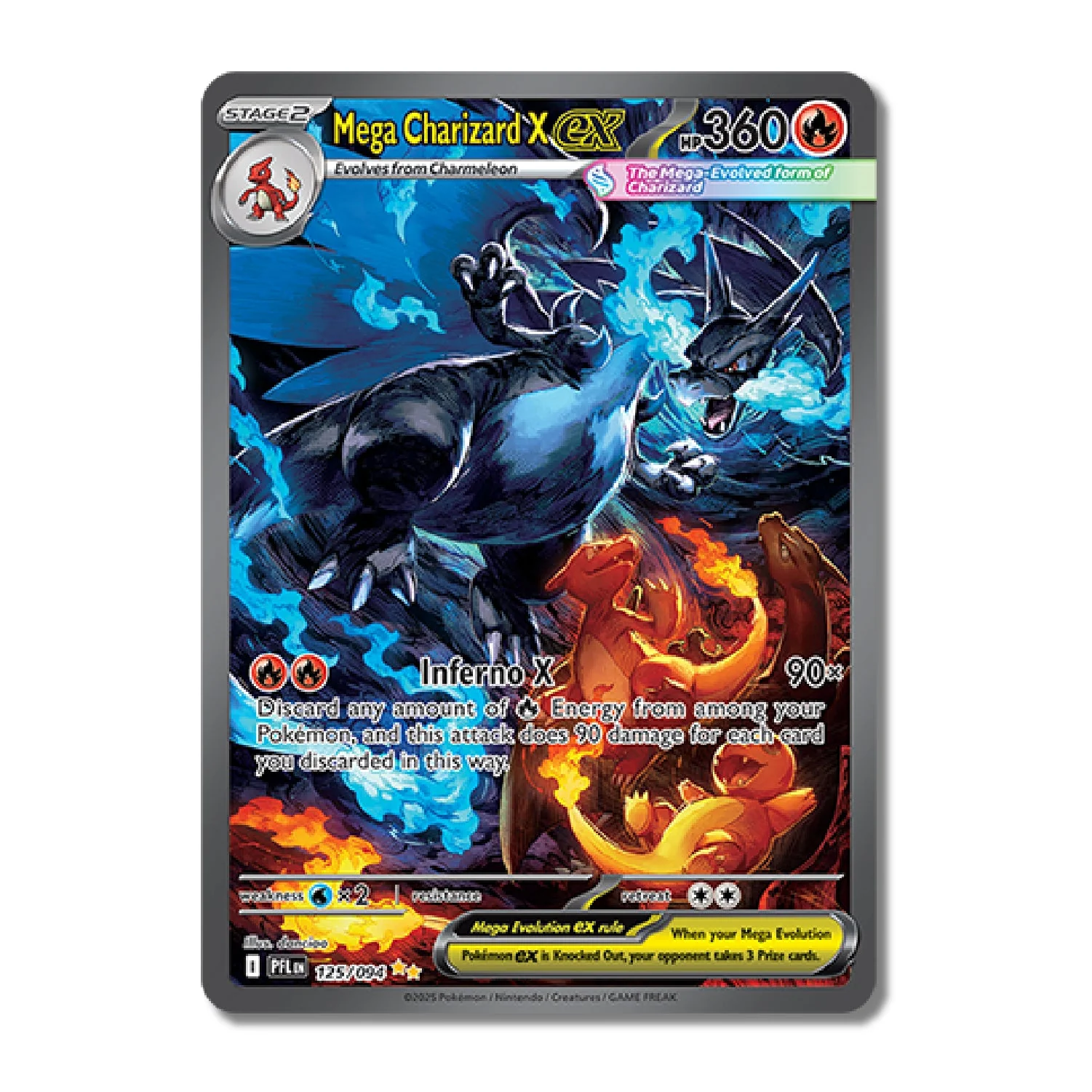 Mega Charizard X ex #125 - Phantasmal Flames