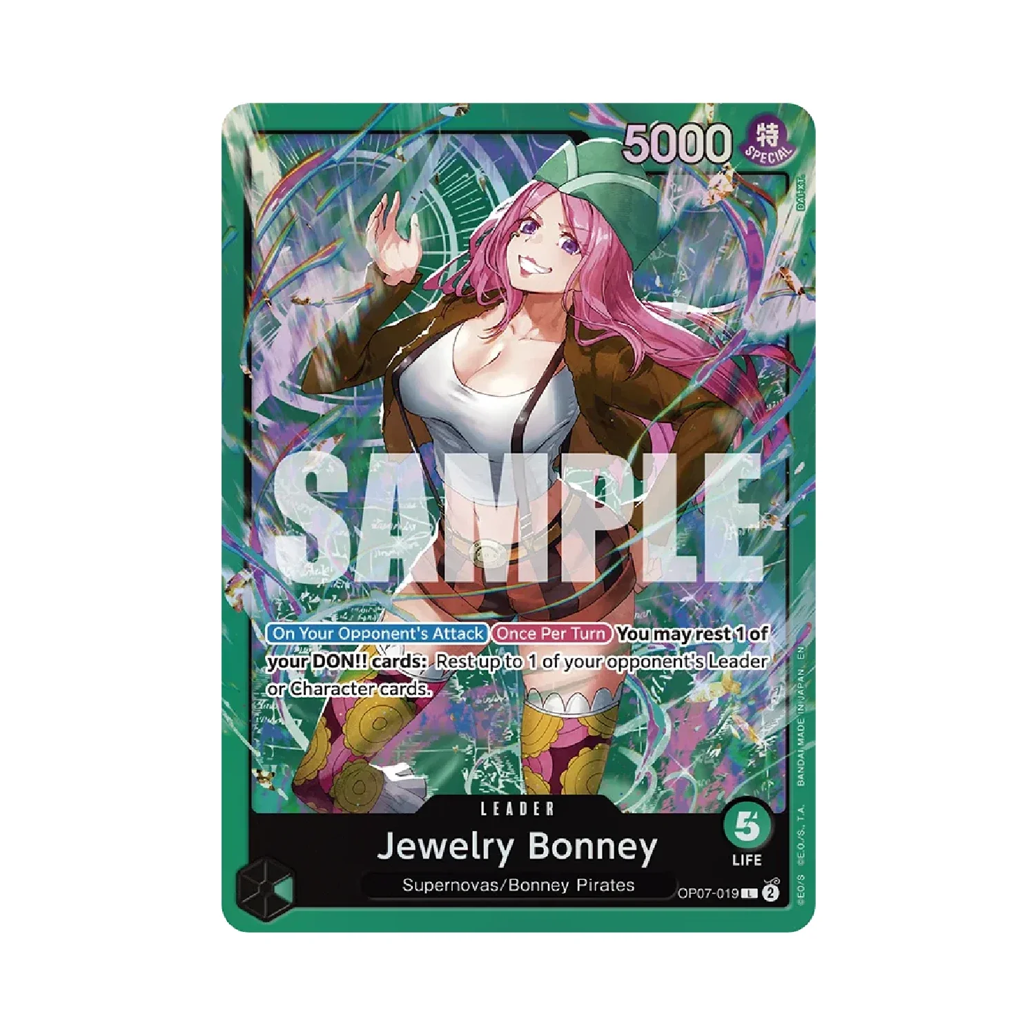 One Piece Card Game: ST-24 GREEN Jewelry Bonney - Starter Deck - Image 4