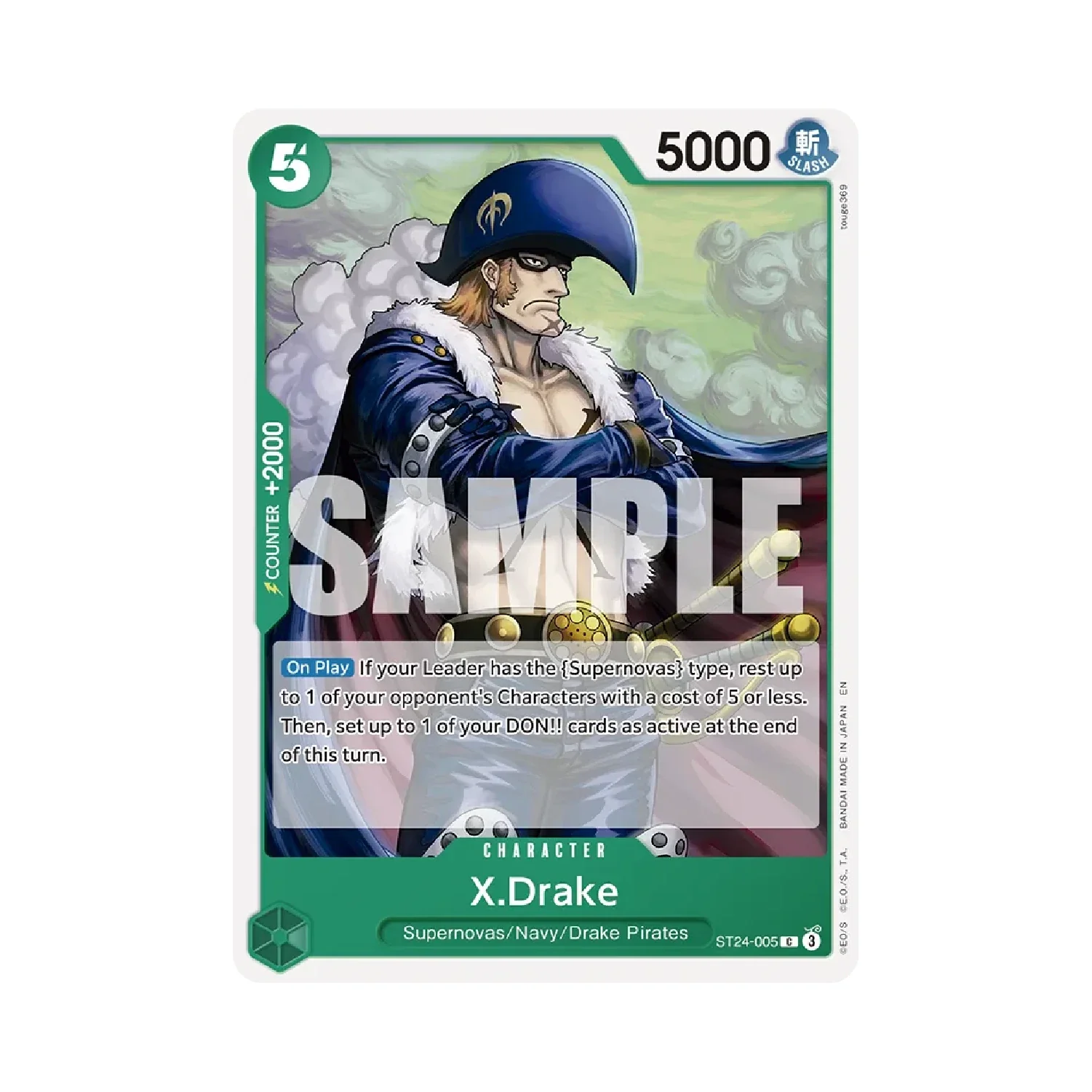 One Piece Card Game: ST-24 GREEN Jewelry Bonney - Starter Deck - Image 5