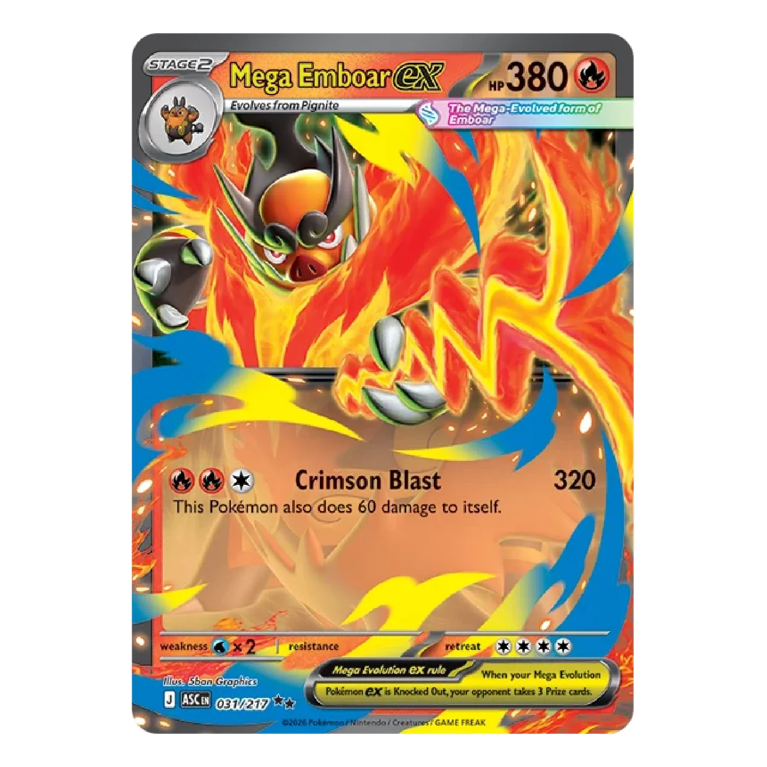 Pokemon TCG: Ascended Heroes - Mega Emboar ex Box - Image 3