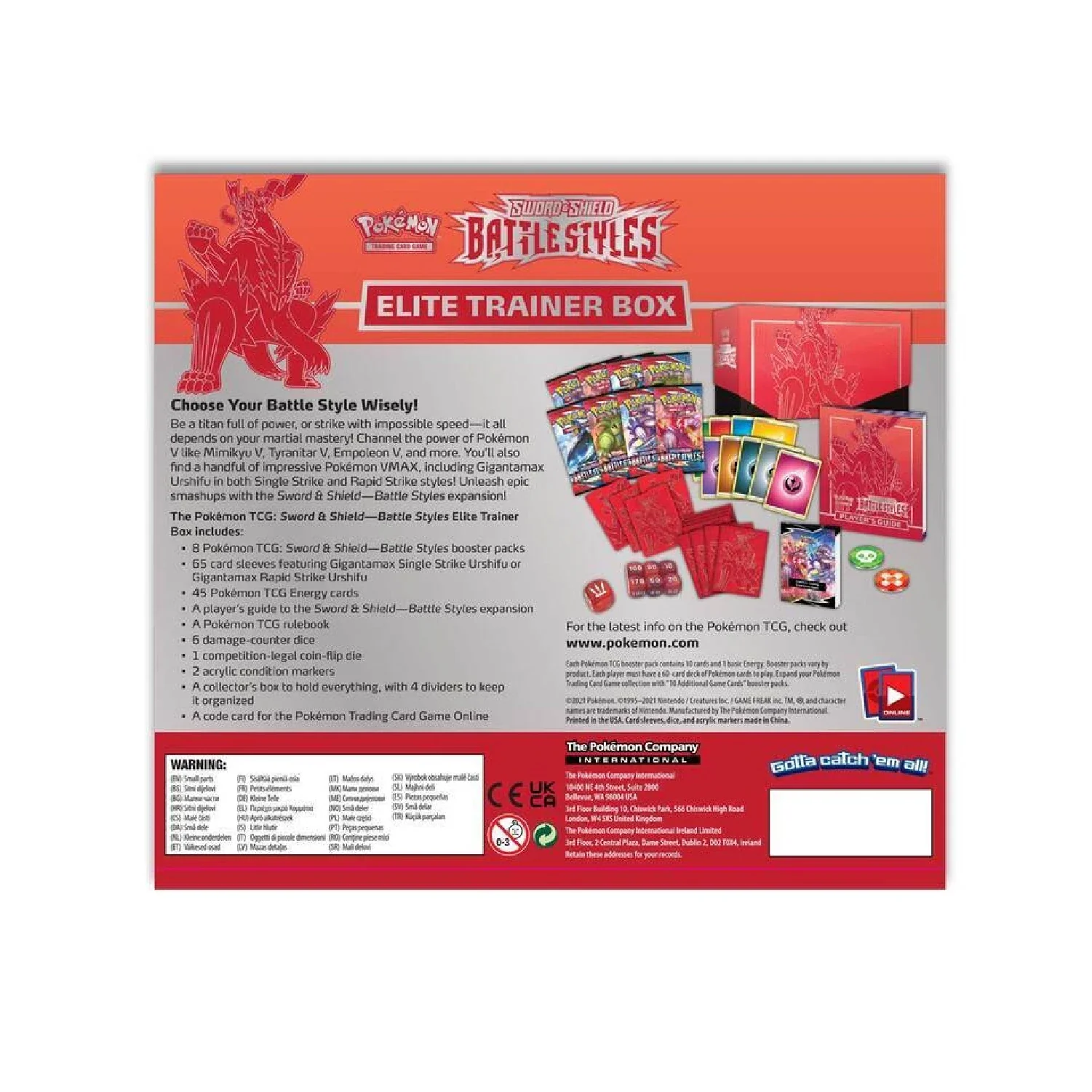 Pokemon TCG: Battle Styles Elite Trainer Box (Single Strike Urshifu) - Image 3