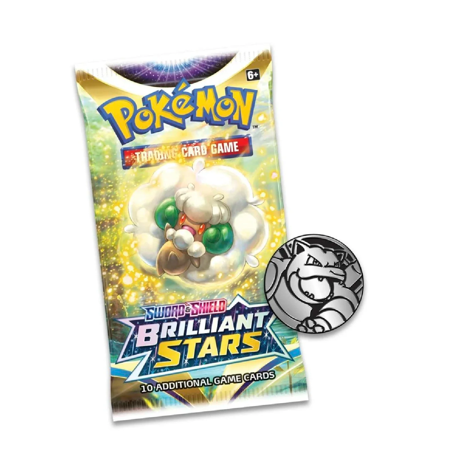 Pokemon TCG: Brilliant Stars 3 Booster Packs - Glaceon Promo - Image 2