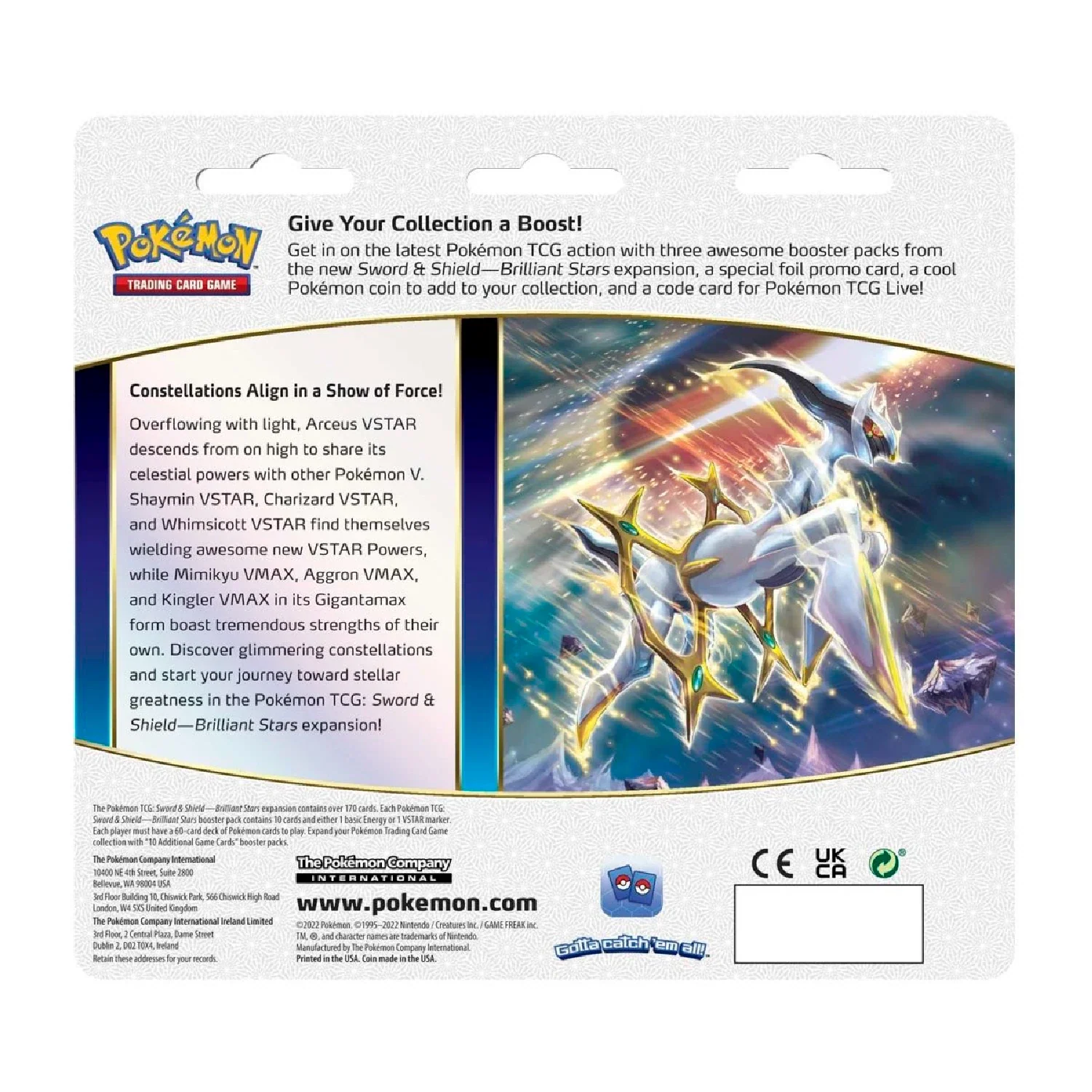 Pokemon TCG: Brilliant Stars 3 Booster Packs - Leafeon Promo - Image 4