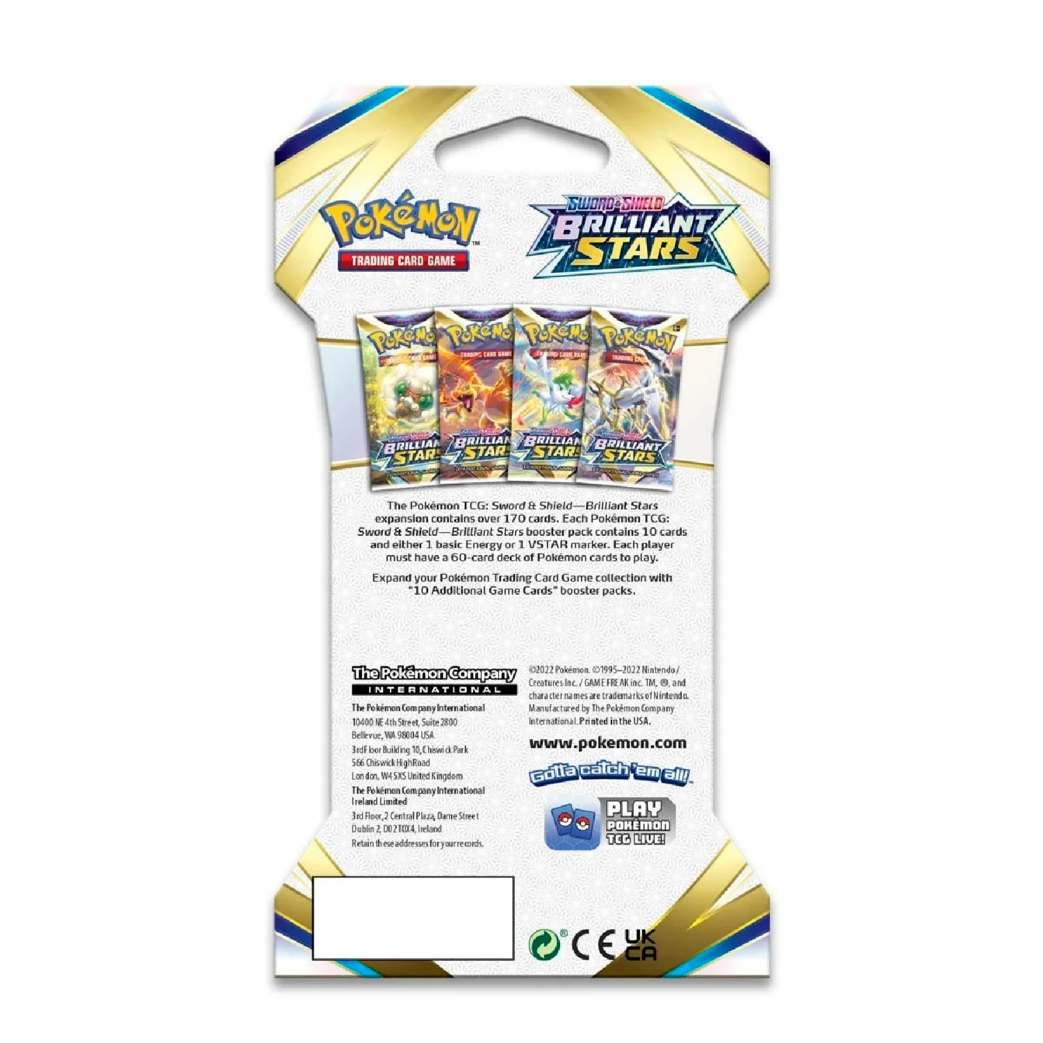Pokemon TCG: Brilliant Stars Sleeved Booster Pack - Image 5