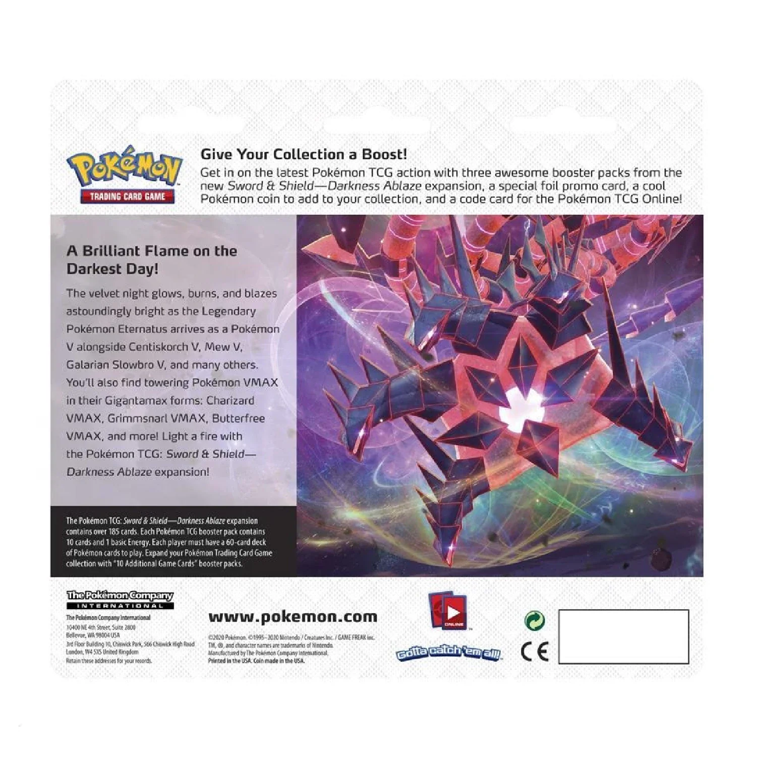 Pokemon TCG: Darkness Ablaze 3 Pack Blister Flareon - Image 3