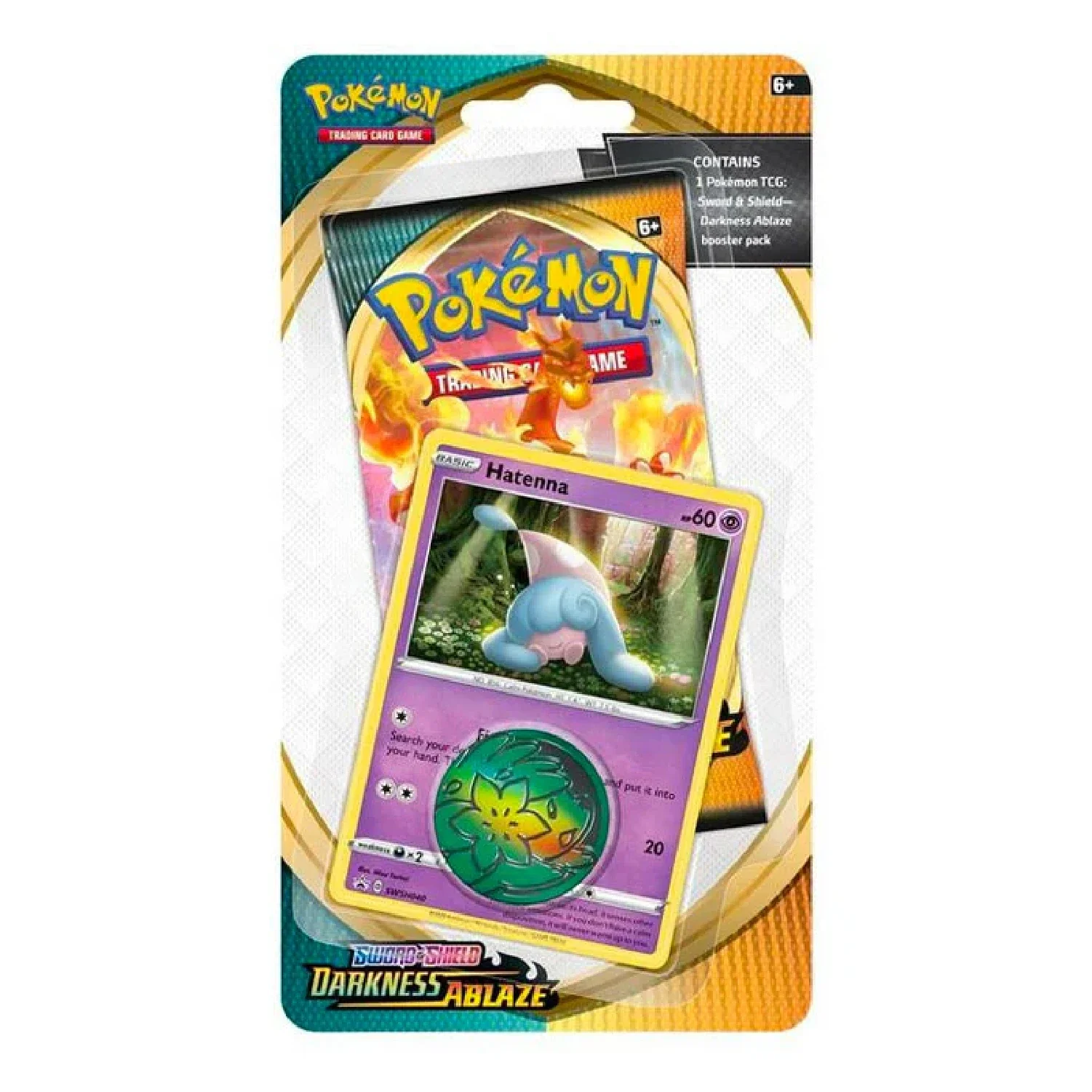 Pokemon TCG: Darkness Ablaze Checklane Blister Hatenna