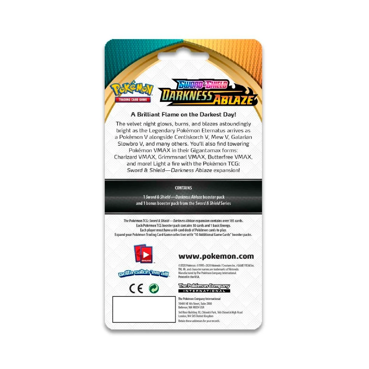 Pokemon TCG: Darkness Ablaze Checklane Blister Hatenna - Image 2