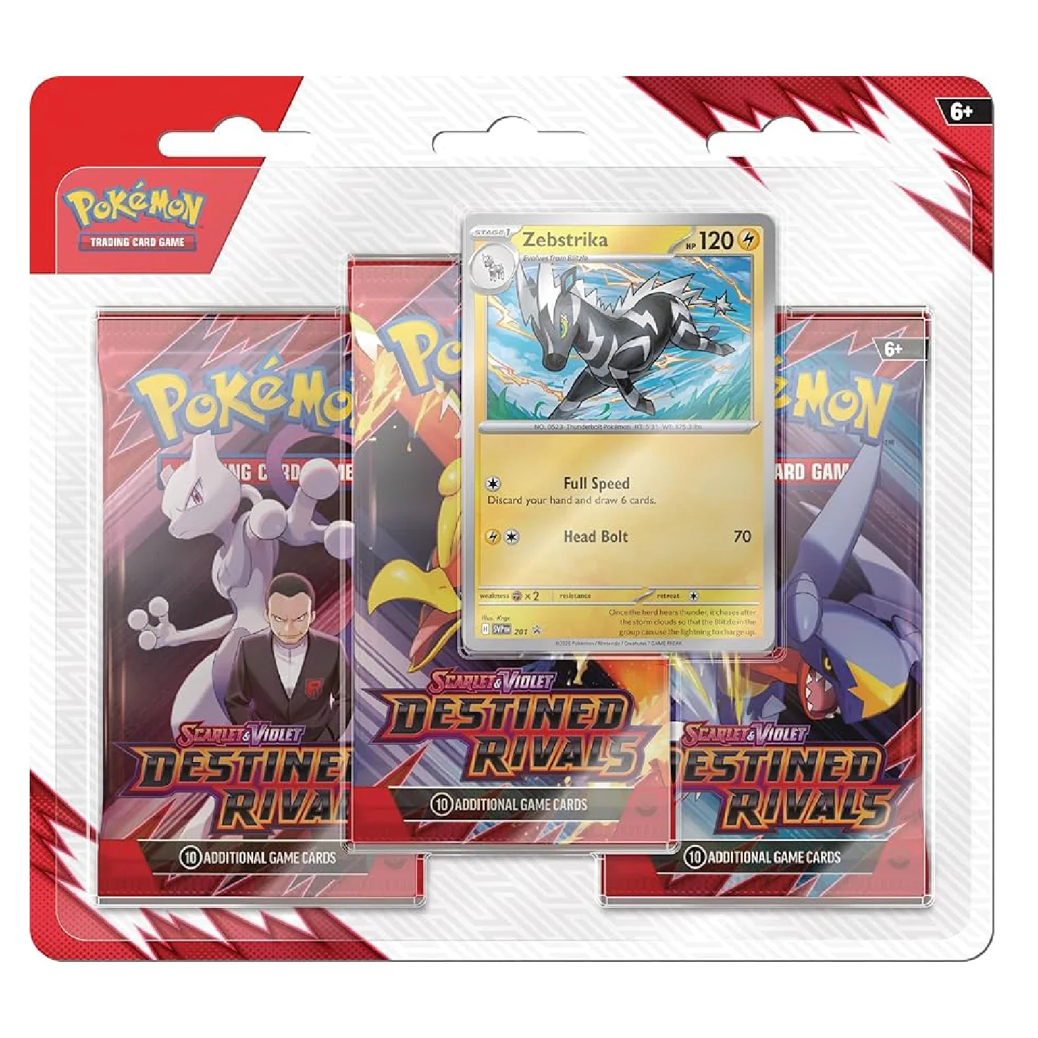 Pokemon TCG: Destined Rivals - 3-Pack Blister