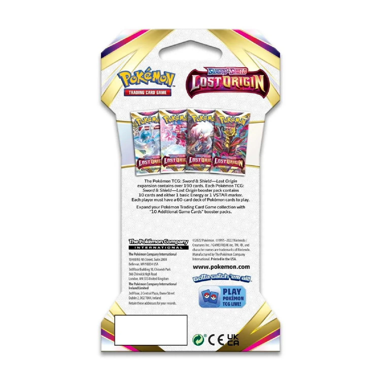 Pokemon TCG: Lost Origin Sleeved Booster Pack - Image 5
