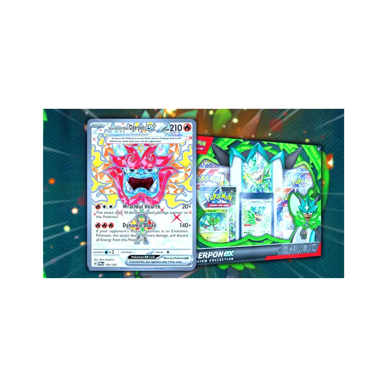 Pokemon TCG: Masks of Ogerpon Ex Premium Collection - Image 5