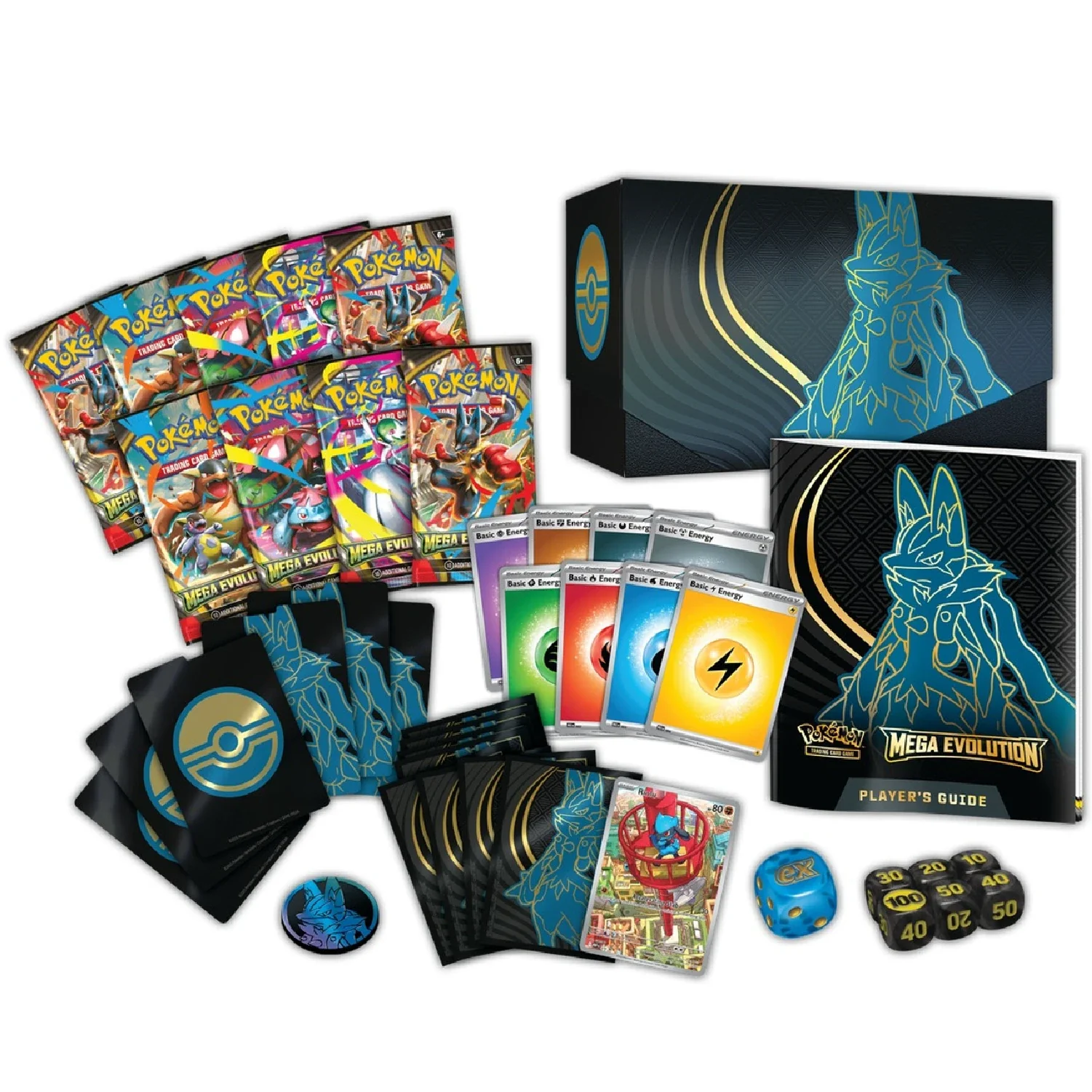Pokemon TCG: Mega Evolution - Elite Trainer Box (Lucario) + Acrylic Display Case Bundle - Image 7
