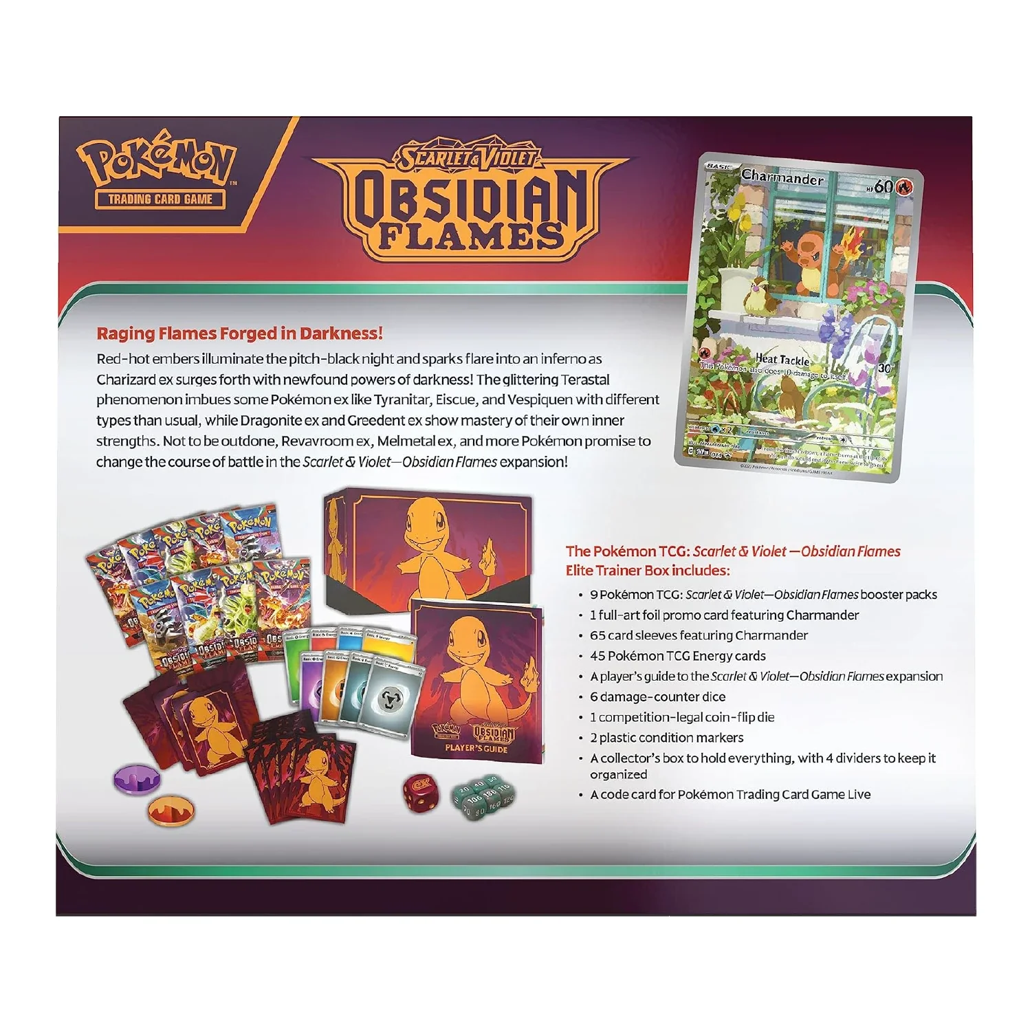 Pokemon TCG: Obsidian Flames - 10x Elite Trainer Box [Sealed Case] - Image 5