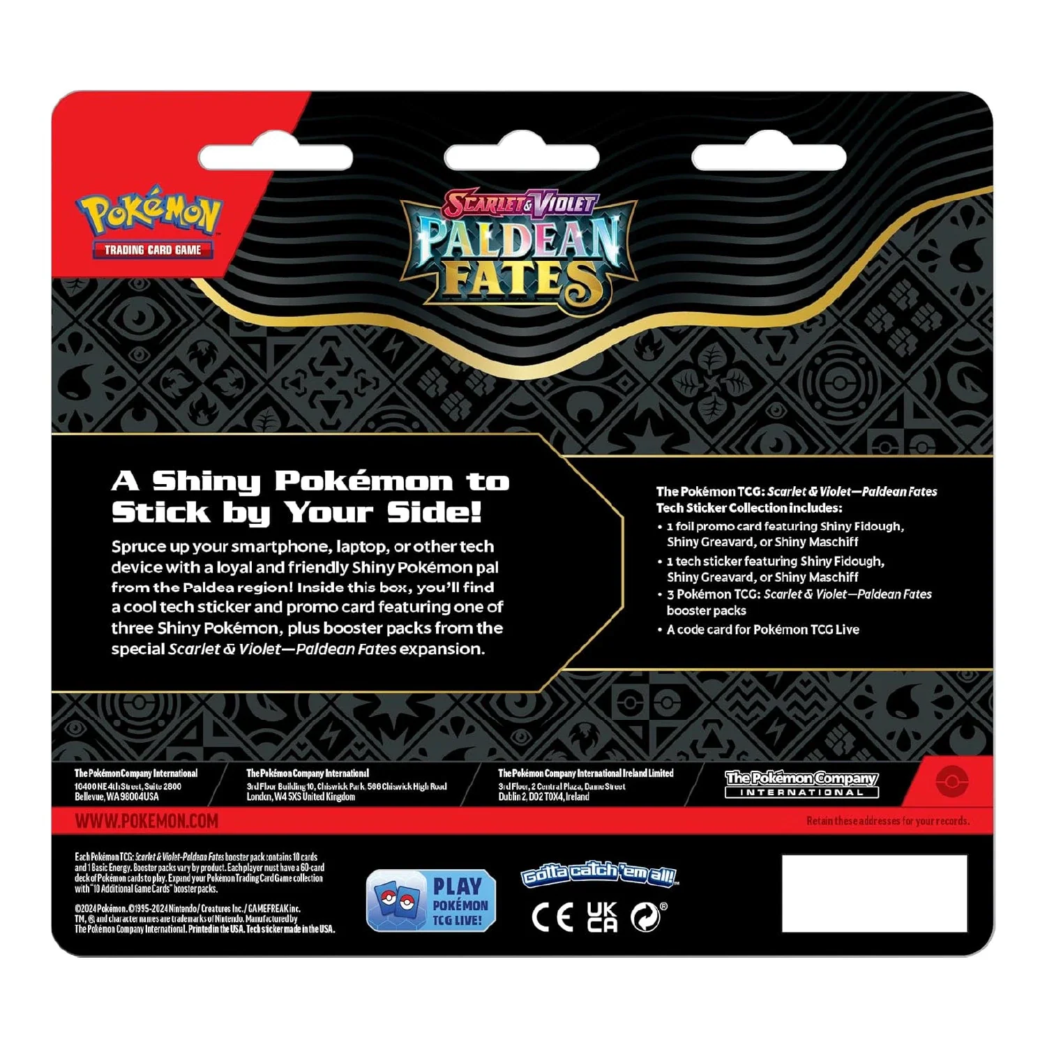 Pokemon TCG: Paldean Fates - Sticker Collection (3 Packs) - Image 3