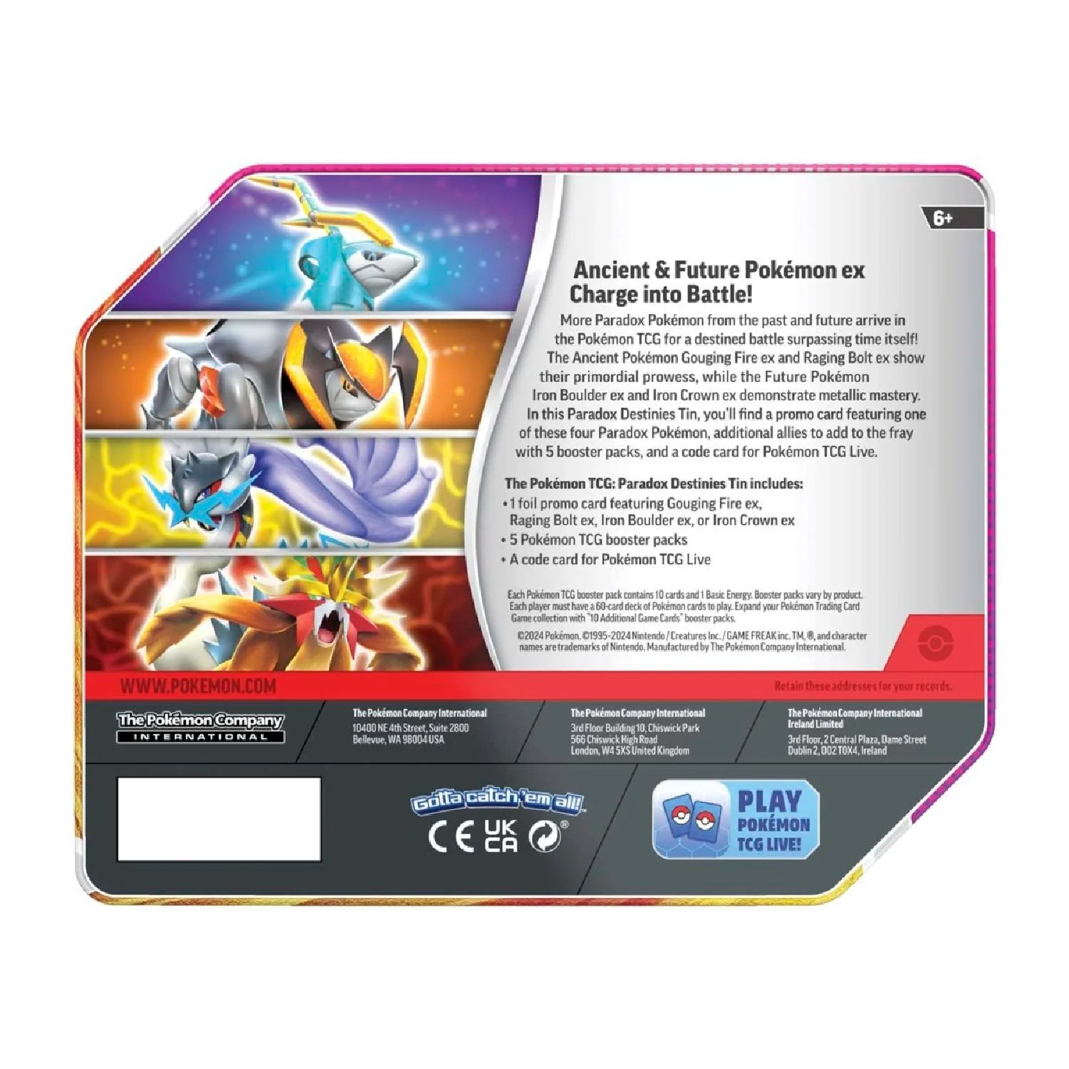 Pokemon TCG: Paradox Destinies ex Tin - Image 10