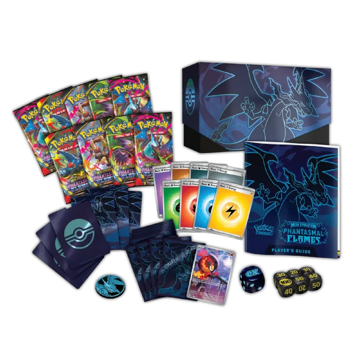 Pokemon TCG: Phantasmal Flames - Elite Trainer Box + Acrylic Case Bundle - Image 3