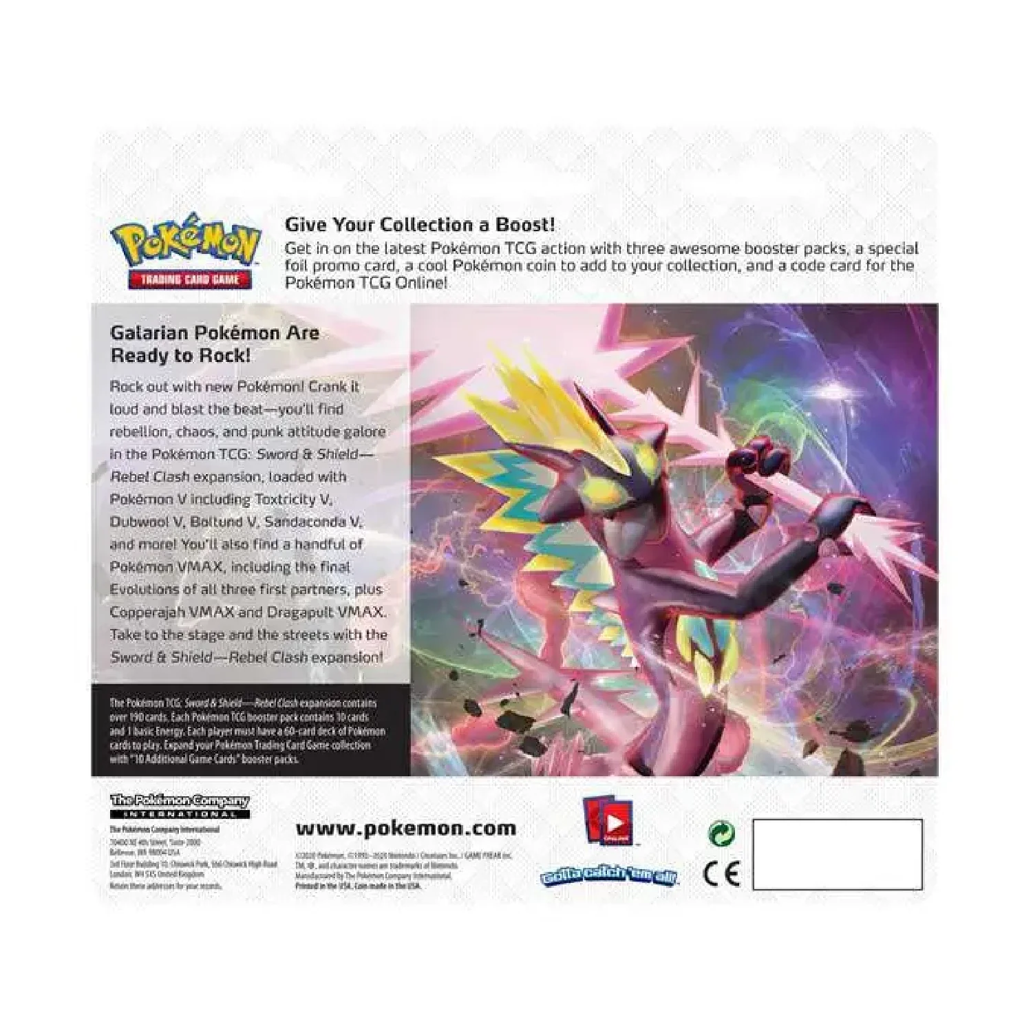 Pokemon TCG: Rebel Clash 3 Pack Blister Rayquaza - Image 3