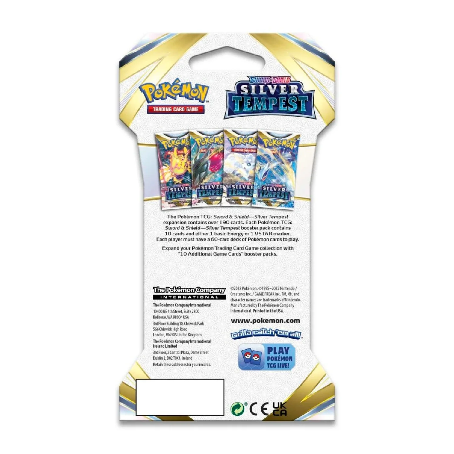 Pokemon TCG: Silver Tempest Sleeved Booster Pack - Image 5