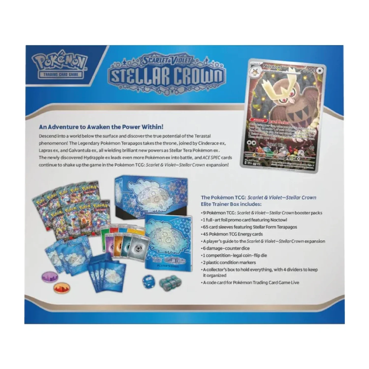 Pokemon TCG: Stellar Crown - 10x Elite Trainer Box [Sealed Case] - Image 9