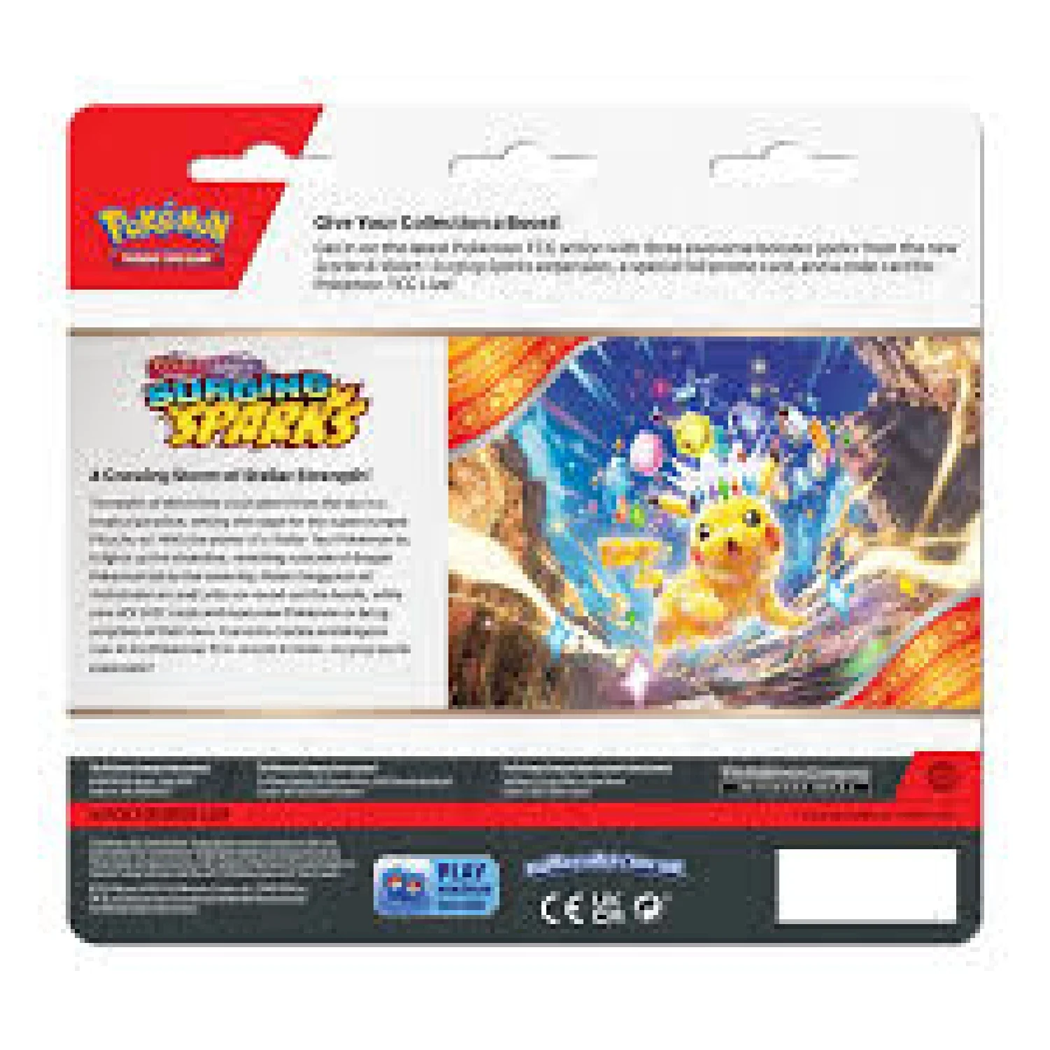 Pokemon TCG: Surging Sparks 3-Pack Blister (Quagsire Promo) - Image 3