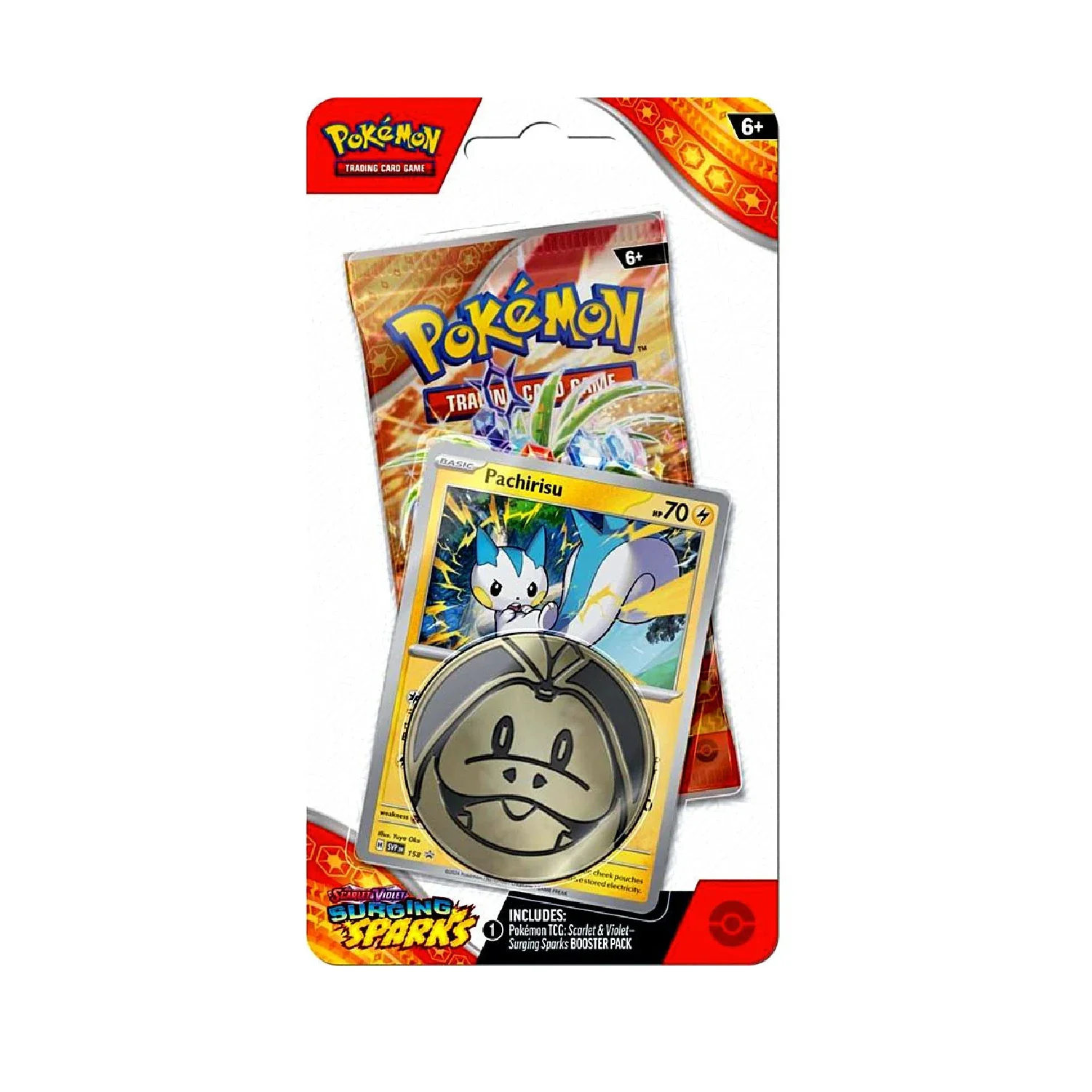 Pokemon TCG: Surging Sparks - Checklane Blister (Pachirisu Promo)