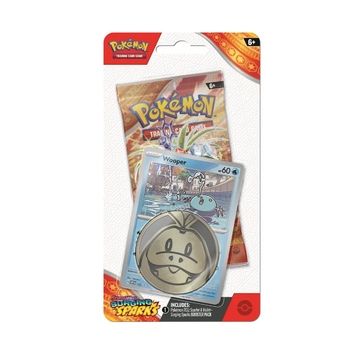 Pokemon TCG: Surging Sparks - Checklane Blister (Wooper Promo)
