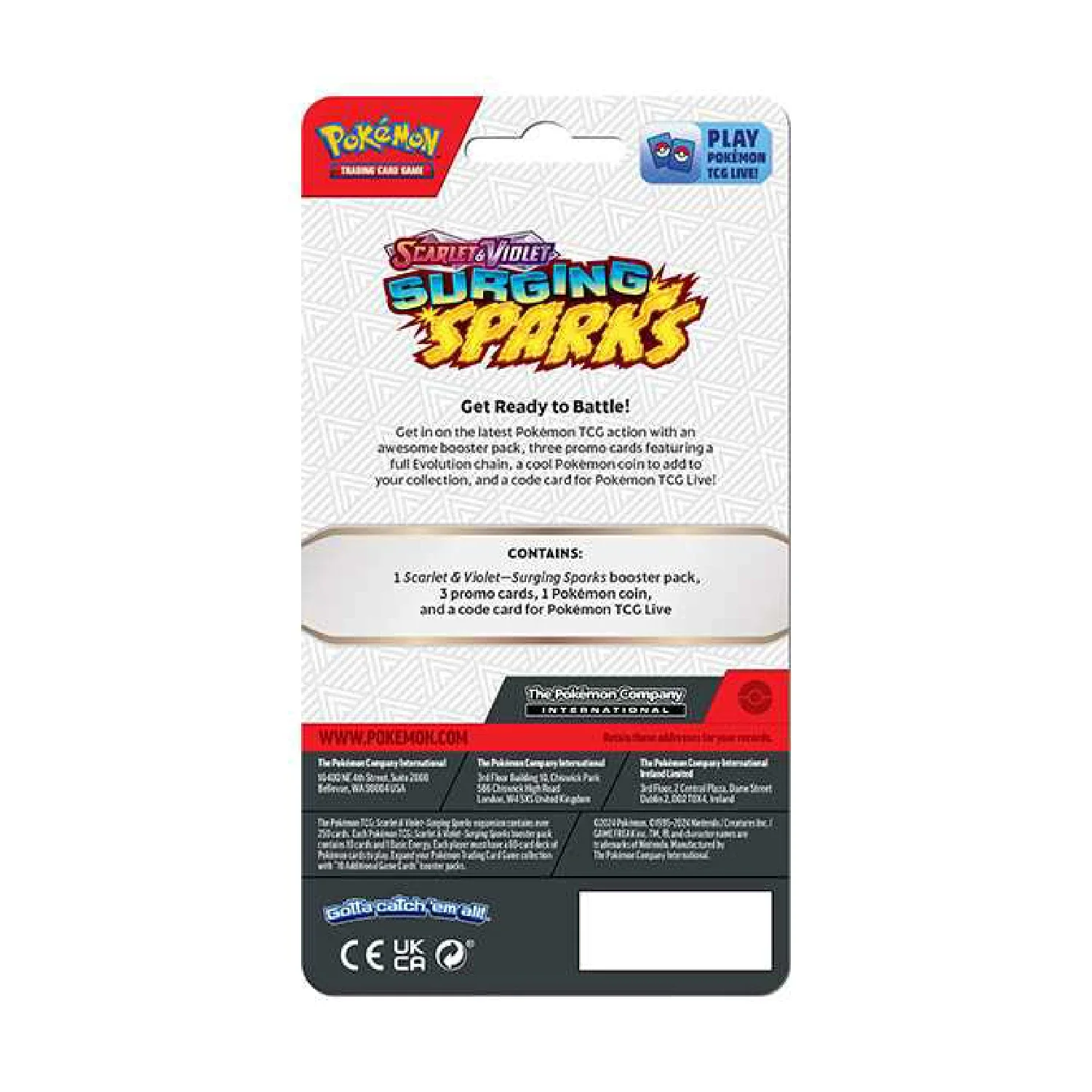 Pokemon TCG: Surging Sparks - Checklane Blister (Pachirisu Promo) - Image 2