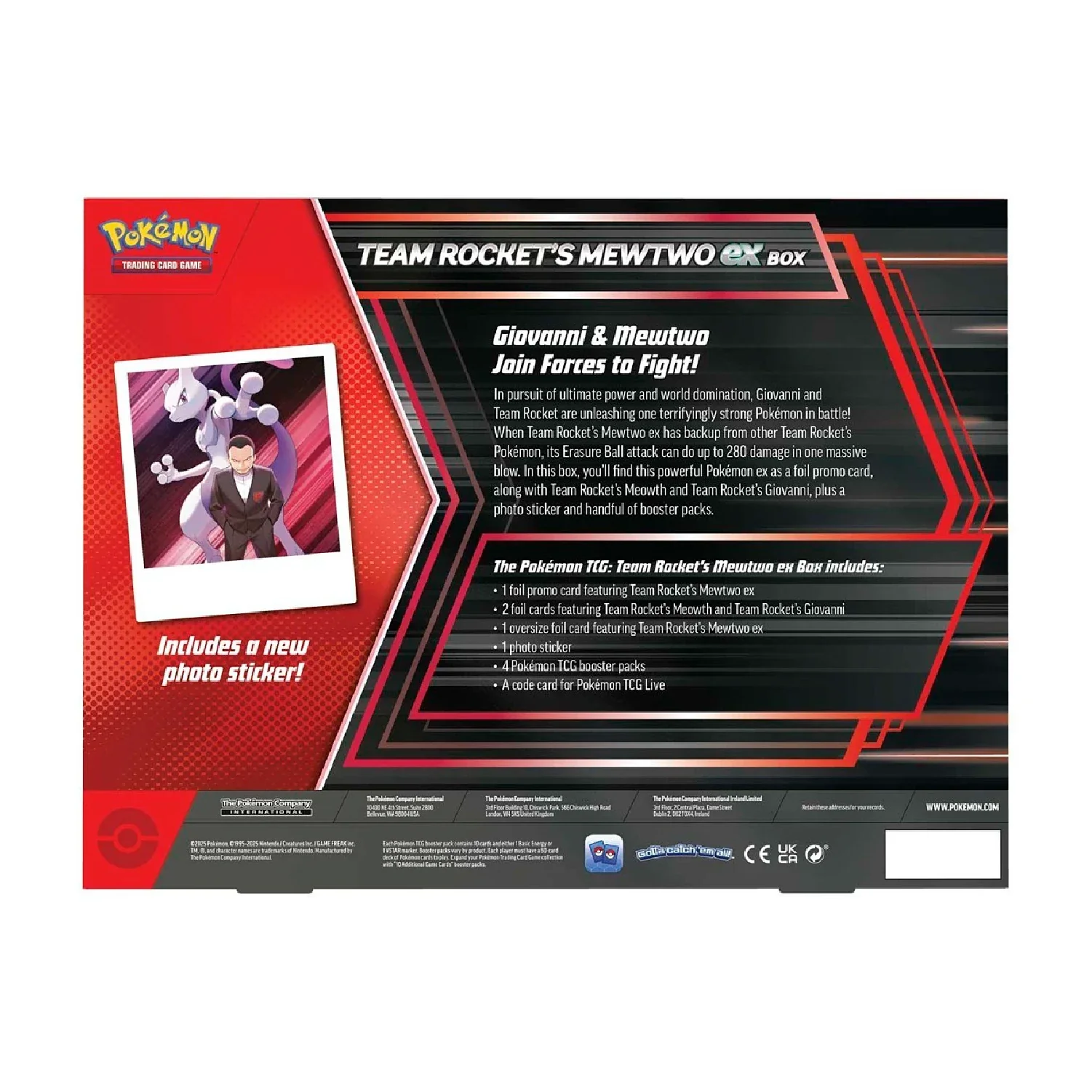 Pokemon TCG: Team Rocket's Mewtwo ex Box - Image 4
