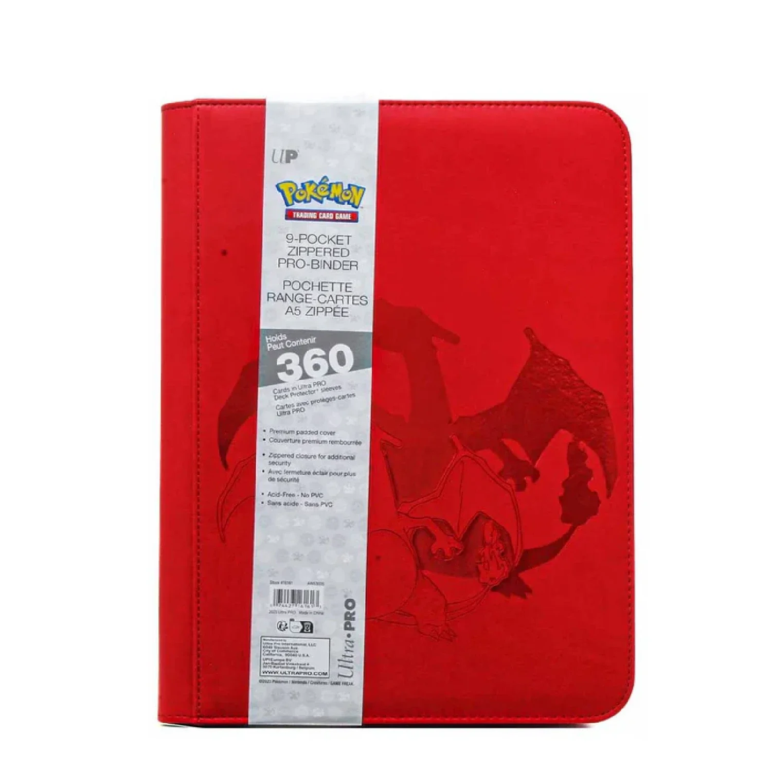 Pokemon TCG: Ultra Pro Elite Series Charizard 9-Pocket Zippered PRO-Binder - Image 5